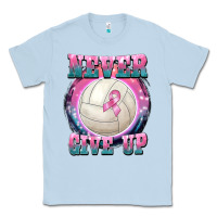Dusty Blue never give up Classic Tee - BarkalooDesign