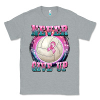 Heather Grey never give up Classic Tee - BarkalooDesign