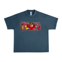 Midnight Navy Merry Christmas Urban Heavy Tee - CowhideDigitalArt
