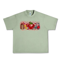 Oil Green Merry Christmas Urban Heavy Tee - CowhideDigitalArt