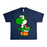 Navy Yoshi Green Urban Heavy Tee - linhVisuals