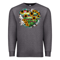 Charcoal Heather South Carolina State Map Premium Sweatshirt - RanaPortraitStore