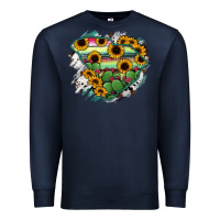 Navy South Carolina State Map Premium Sweatshirt - RanaPortraitStore