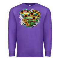 Purple South Carolina State Map Premium Sweatshirt - RanaPortraitStore
