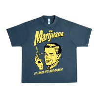 Midnight Navy the marijuana weed Urban Heavy Tee - linhVisuals