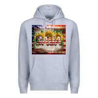 Heather Grey patriotic yaya tumbler Premium Hoodie - BarkalooDesign