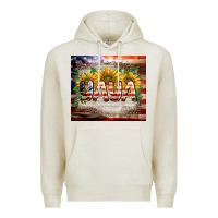 Oatmeal Heather patriotic yaya tumbler Premium Hoodie - BarkalooDesign