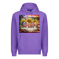 Purple patriotic yaya tumbler Premium Hoodie - BarkalooDesign