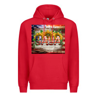 Red patriotic yaya tumbler Premium Hoodie - BarkalooDesign