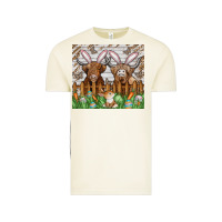 Vintage Arctic easter cow Vintage Tee - CowhideDigitalArt