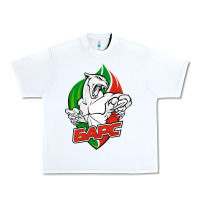 White jhc bars Urban Heavy Tee - linhVisuals