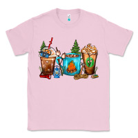 Bubblegum Pink Camping Coffee Cups Classic Tee - FaDigitalArtStudio