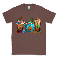 Chestnut Camping Coffee Cups Classic Tee - FaDigitalArtStudio