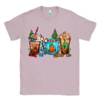 Lilac Camping Coffee Cups Classic Tee - FaDigitalArtStudio