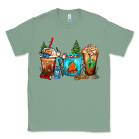 Sage Camping Coffee Cups Classic Tee - FaDigitalArtStudio