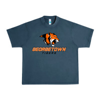 Midnight Navy georgetown college tiger Urban Heavy Tee - linhVisuals