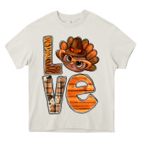 Cream thanksgiving with turkey love bbs Heavy Core Tee - BundleAndBundleShop