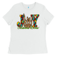 White joy Christmas Rockin Ladies Tee - CowhideDigitalArt