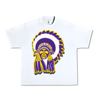 White haskell indian Urban Heavy Tee - linhVisuals