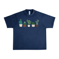 Navy cute plant Urban Heavy Tee - linhVisuals