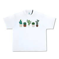 White cute plant Urban Heavy Tee - linhVisuals