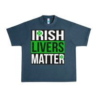 Midnight Navy irish livers matter   funny st patricks day irish drinking t shirts te Urban Heavy Tee - linhVisuals