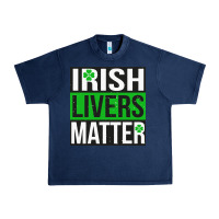 Navy irish livers matter   funny st patricks day irish drinking t shirts te Urban Heavy Tee - linhVisuals