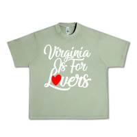 Oil Green virginia is for lovers Urban Heavy Tee - linhVisuals