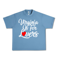 Pebble Blue virginia is for lovers Urban Heavy Tee - linhVisuals