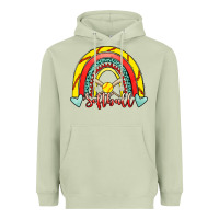 Matcha Softball Rainbow Heavyweight Hoodie - RanaPortraitStore