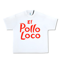 White El Pollo Loco Urban Heavy Tee - linhVisuals