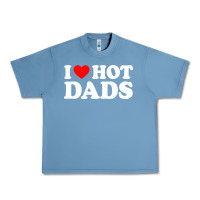 Pebble Blue i love hot dads shirt i heart Urban Heavy Tee - linhVisuals