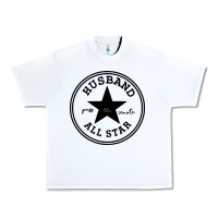 White all star husband Urban Heavy Tee - linhVisuals