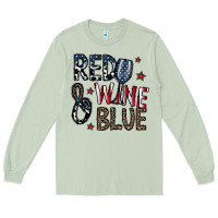 Matcha red wine blue Long Sleeve Tee - CowhideDigitalArt