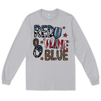 Moon Dust red wine blue Long Sleeve Tee - CowhideDigitalArt