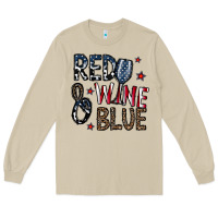 Mushroom red wine blue Long Sleeve Tee - CowhideDigitalArt