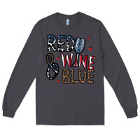 Smoke red wine blue Long Sleeve Tee - CowhideDigitalArt