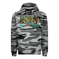 Slate Camo Peace Love Donkeys Premium Hoodie - Jasminsmagicworld