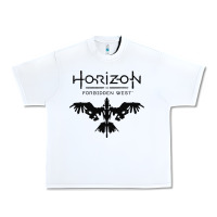 White HORIZON FORBIDDEN WEST Urban Heavy Tee - linhVisuals