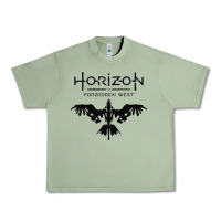 Oil Green HORIZON FORBIDDEN WEST Urban Heavy Tee - linhVisuals