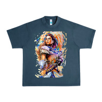 Midnight Navy ALOY - HORIZON FORBIDDEN WEST Urban Heavy Tee - linhVisuals