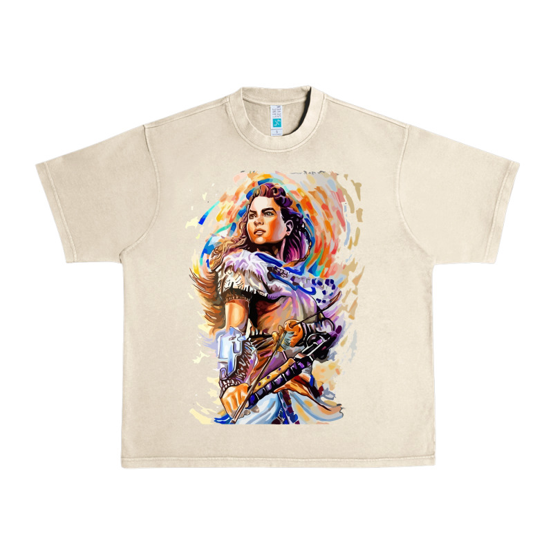 Aloy - Horizon Forbidden West Urban Heavy Tee by linhVisuals | Teevron