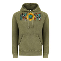 Vintage Olive sunflower mom Vintage Hoodie - Artiststas