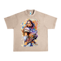 French Oak ALOY - HORIZON FORBIDDEN WEST Urban Heavy Tee - linhVisuals