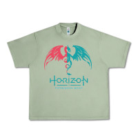 Oil Green HORIZON FORBIDDEN WEST Urban Heavy Tee - linhVisuals