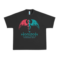 Pigment Black HORIZON FORBIDDEN WEST Urban Heavy Tee - linhVisuals