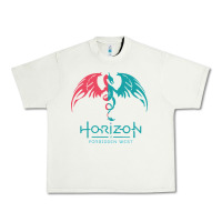 Pistachio HORIZON FORBIDDEN WEST Urban Heavy Tee - linhVisuals