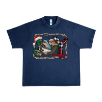Navy joy Christmas Urban Heavy Tee - CowhideDigitalArt