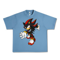 Pebble Blue Shadow The Hedgehog Urban Heavy Tee - linhVisuals