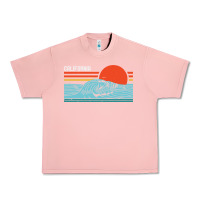 Salmon vintage california wave surf retro 80s california beach surfing Urban Heavy Tee - linhVisuals